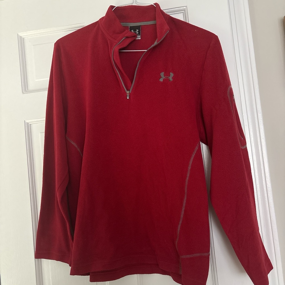 Under Armour Scarlet Fleece quarter zip Pullover